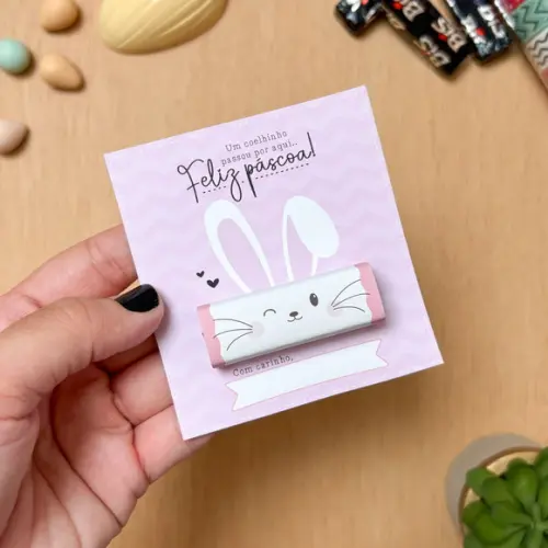 Card Páscoa com Chocolate Bis