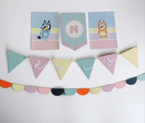 Kit Festa Minimalista Blue y - Papelaria Personalizada para Aniversário Infantil