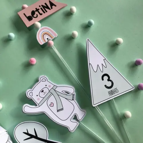 Kit Festa Urso Minimalista
