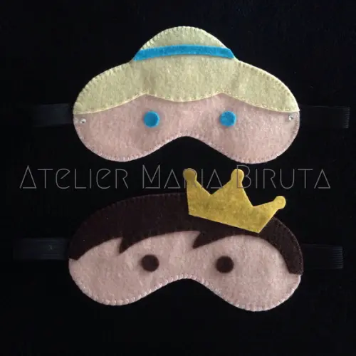 Máscara de Dormir Princesas e Príncipe