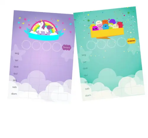 Quadro Magnético de Rotina Infantil Personalizado