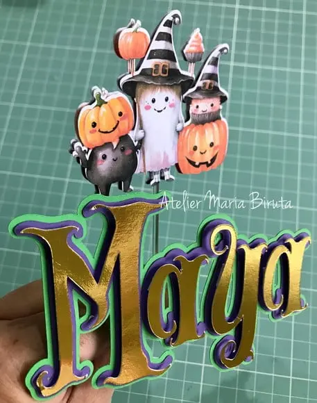 Topo de Bolo Halloween