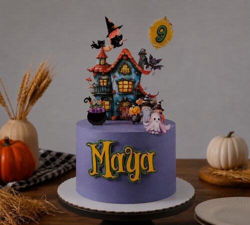 Topo de Bolo Halloween Luxo