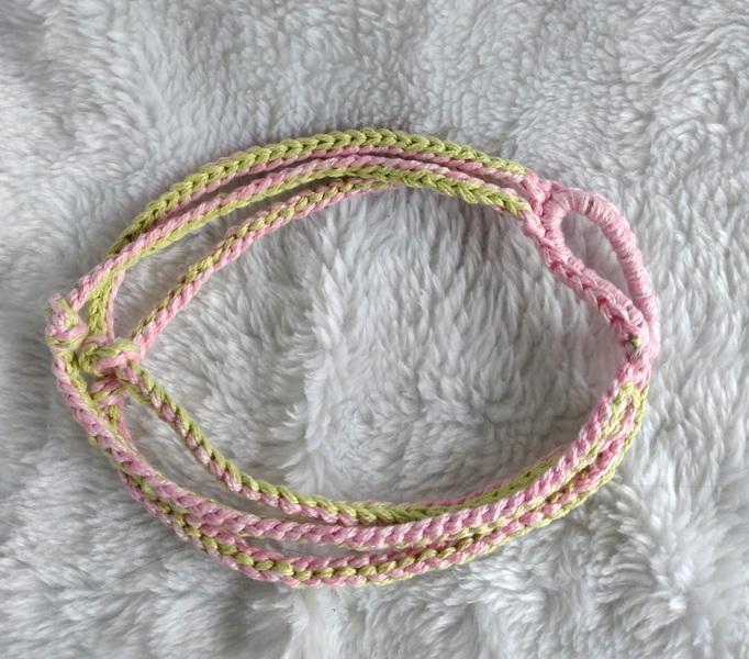 Faixa em crochê  para cabelo em crochê -  cordões