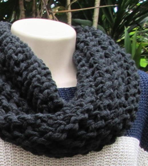 Cachecol Maxi Gola em Tricô - Preta