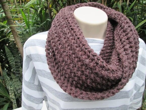 Cachecol Maxi gola em tricô - Marrom