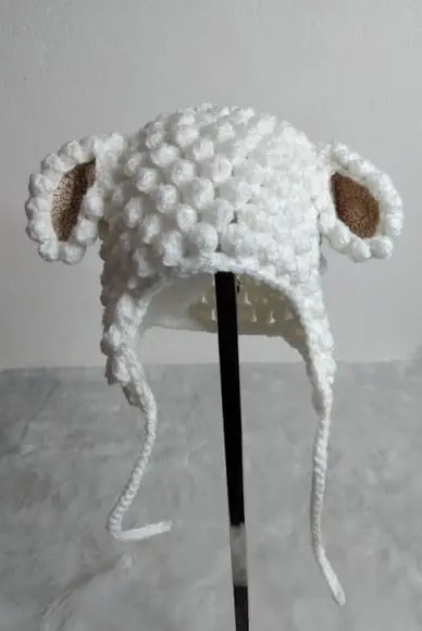 Gorro para Bebê Orelhinhas - Carneirinho