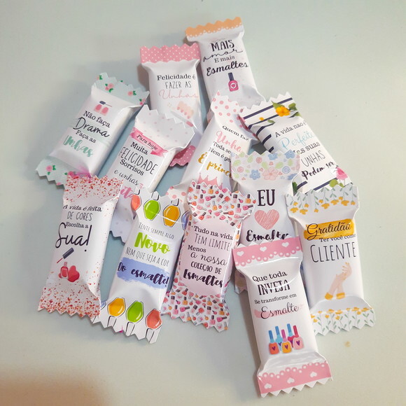Balas Personalizadas Cabeleireira 100 Unidades