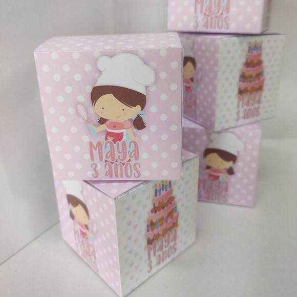Caixa Cubo Big - Pequena Confeiteira
