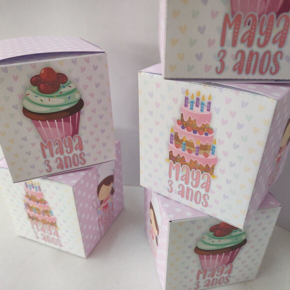 Caixa Cubo Big - Pequena Confeiteira