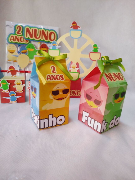 Caixa Milk Patinhos Coloridos