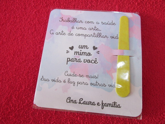 Cartão Agradecimento com Mini Lixa