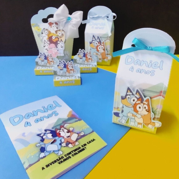 Kit Caixinhas Bluey - 40 Itens + Brinde