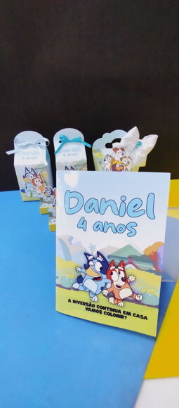 Kit Caixinhas Bluey - 40 Itens + Brinde