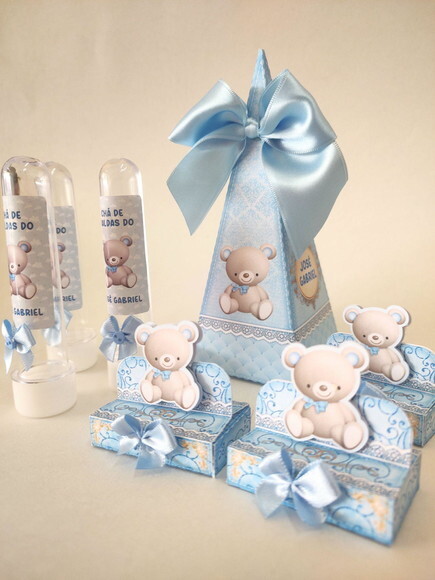 Kit Chá de Bebê Ursinhos - 30 Peças