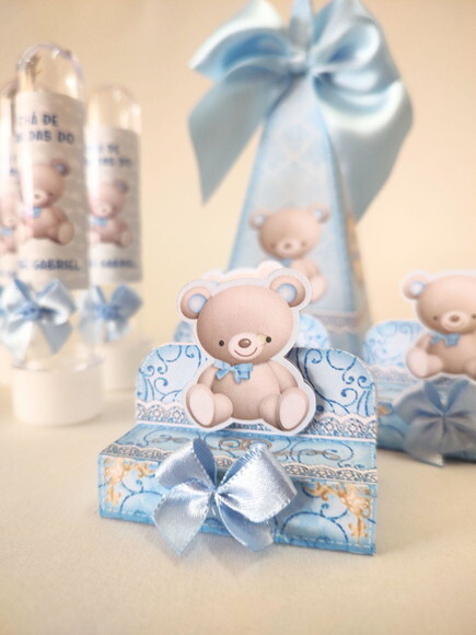 Kit Chá de Bebê Ursinhos - 25 Peças