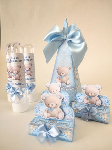 Kit Chá de Bebê Ursinhos - 30 Peças