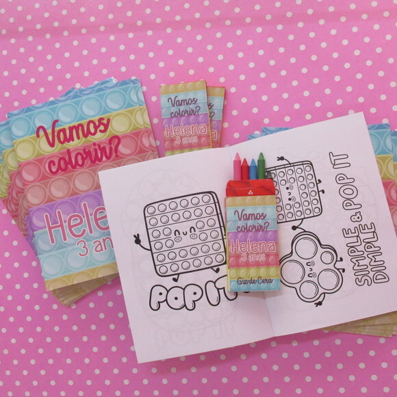 Kit de Colorir Pop It