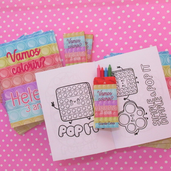 Kit de Colorir Pop It