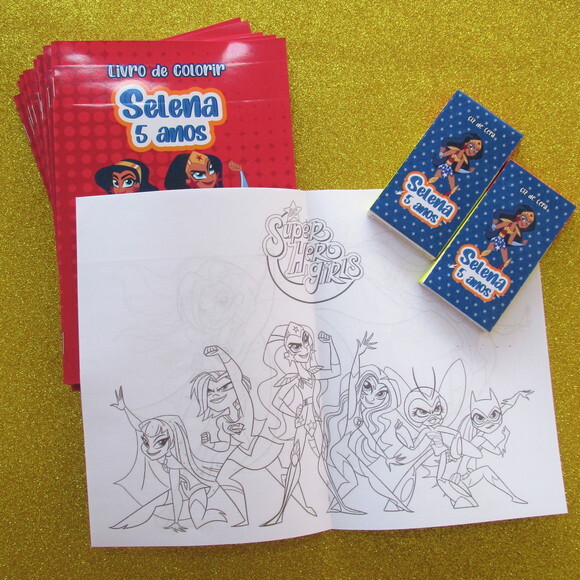 Kit de Colorir Super Hero Girls
