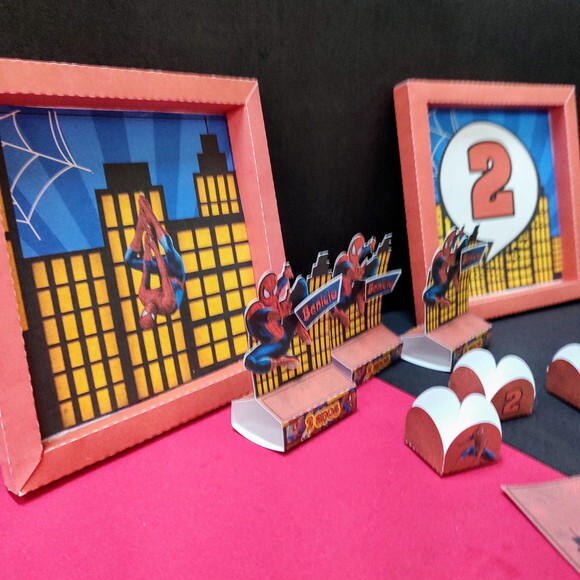 Kit Festa Homem Aranha 40 Itens + Brinde