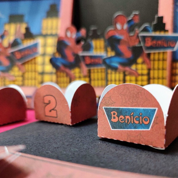 Kit Festa Homem Aranha 40 Itens + Brinde