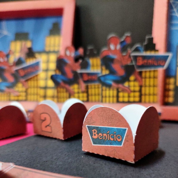 Kit Festa Homem Aranha 40 Itens + Brinde