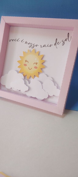 Quadro 3d Raio de Sol
