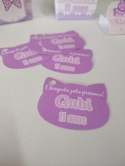 Tag com Furo Personalizada - 20 Unidades