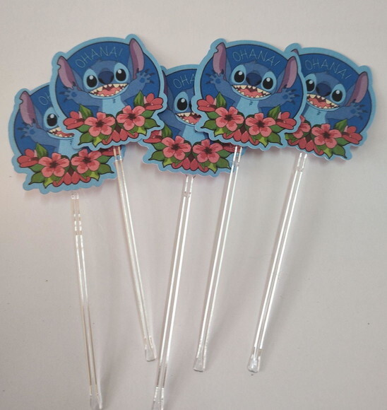 Tag para Cupcake Lilo & Stitch 30 Unidades