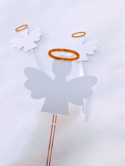 Tag para Cupcake Anjo - 20 Unidades