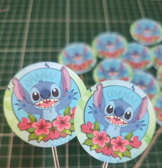 Tag para Doces Lilo & Stitch 80 Unidades