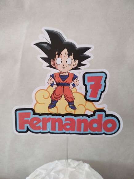 Topo de Bolo Dragonbol