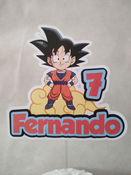 Topo de Bolo Dragonbol