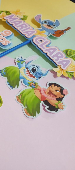 Topo de Bolo Lilo & Stitch