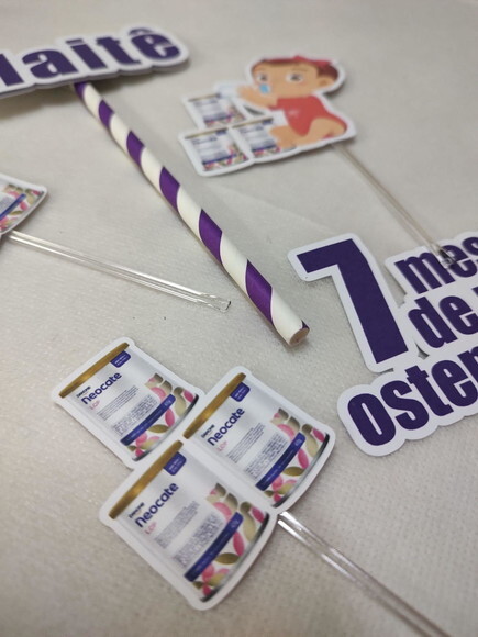 Topo de Bolo Mesversário Ostentação
