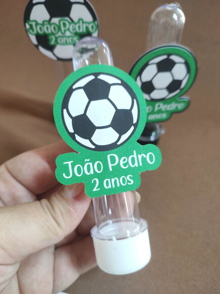 Tubete Futebol Aplique