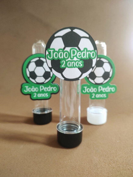 Aplique Bola para Tubete Futebol