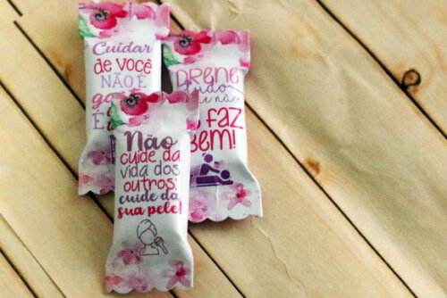 Balas Personalizadas Estética - 100 Unidades