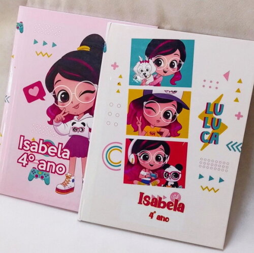 Cadernos Personalizados Luluca - 2 Unidades - Brochurão 96fl