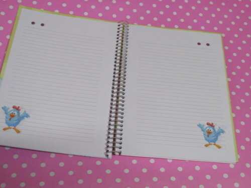 Caderno de Recados Galinha Pintadinha