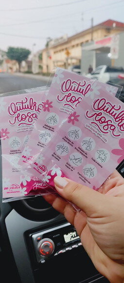 Card com Bala - Outubro Rosa