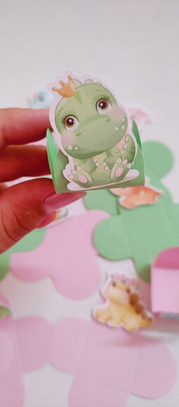Forminha para Doces Dinossauro Baby - Kit com 20 Unidades