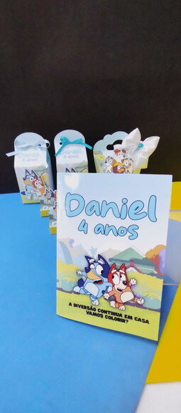 Kit Caixinhas Bluey - 40 Itens + Brinde