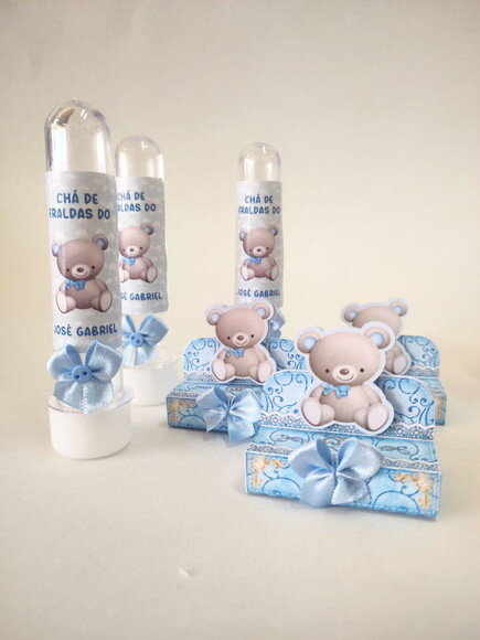 Kit Chá de Bebê Ursinhos - 20 Peças