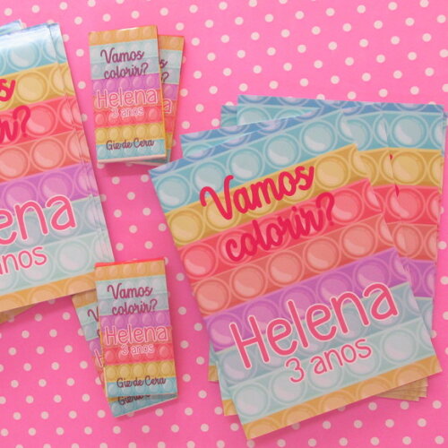 Kit de Colorir Pop It