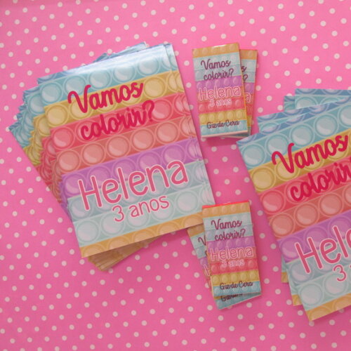Kit de Colorir Pop It
