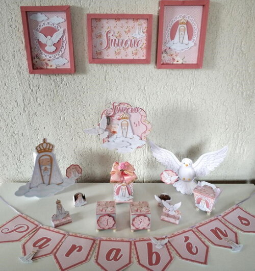 Kit Festa Nossa Senhora Rosa - 30 Itens