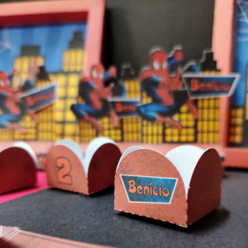 Kit Festa Homem Aranha 40 Itens + Brinde