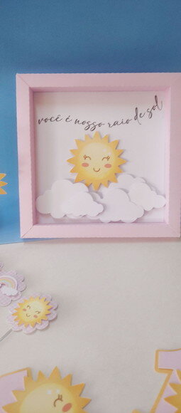 Quadro 3d Raio de Sol